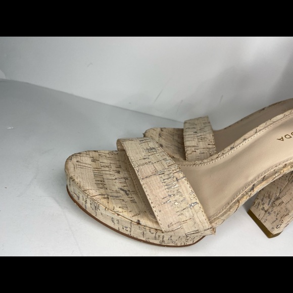 Pelle Moda Platform Amari Cork 4" Heels Size 8M - Picture 12 of 13